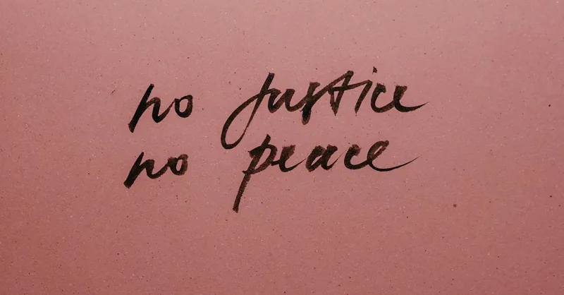 Handwritten ink slogan 